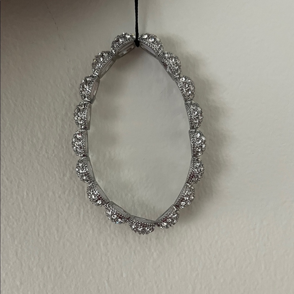Ann Taylor Silver & Rhinestone Bracelet - Picture 4 of 4
